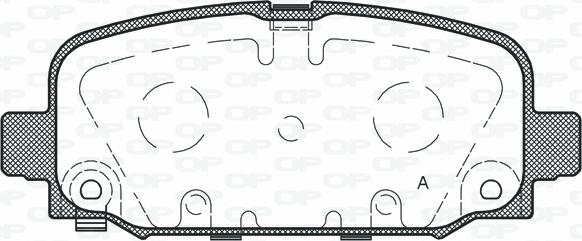 Open Parts BPA1796.02 - Тормозные колодки, дисковые, комплект autosila-amz.com