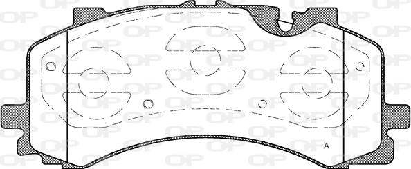 Open Parts BPA1744.00 - Тормозные колодки, дисковые, комплект autosila-amz.com