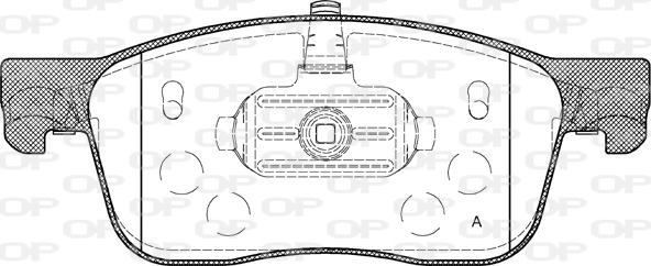 Open Parts BPA1719.00 - Тормозные колодки, дисковые, комплект autosila-amz.com