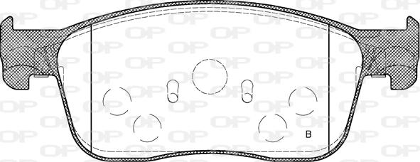 Open Parts BPA1719.00 - Тормозные колодки, дисковые, комплект autosila-amz.com