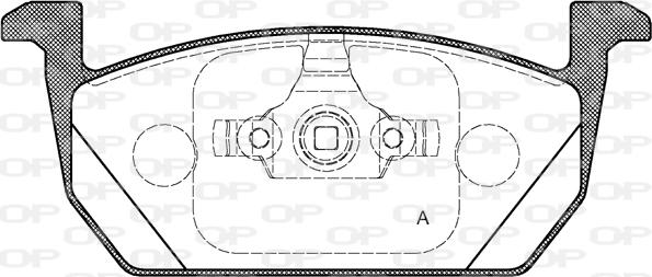 Open Parts BPA1710.00 - Тормозные колодки, дисковые, комплект autosila-amz.com