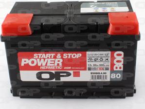 Open Parts BS080L4.00 - Стартерная аккумуляторная батарея, АКБ autosila-amz.com