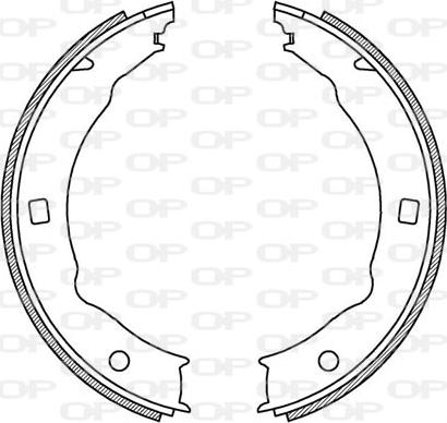 Open Parts BSA2199.00 - Комплект тормозных колодок, барабанные autosila-amz.com