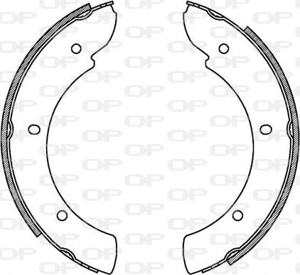 Open Parts BSA2193.00 - Комплект тормозных колодок, барабанные autosila-amz.com