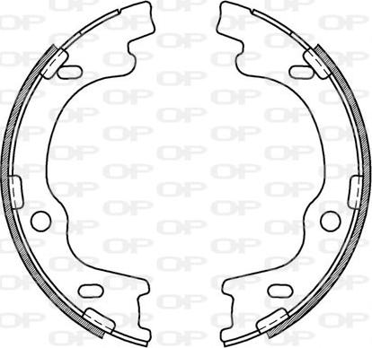 Open Parts BSA2184.00 - Комплект тормозных колодок, барабанные autosila-amz.com