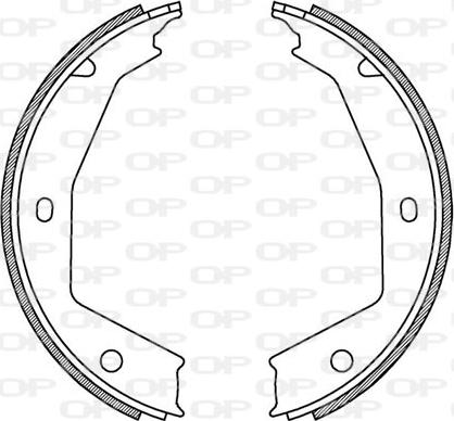 Open Parts BSA2187.00 - Комплект тормозных колодок, барабанные autosila-amz.com