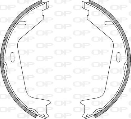 Open Parts BSA2205.00 - Комплект тормозных колодок, барабанные autosila-amz.com