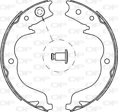 Open Parts BSA2219.00 - Комплект тормозных колодок, барабанные autosila-amz.com