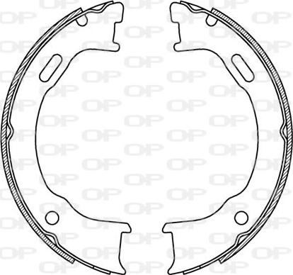 Open Parts BSA2218.00 - Комплект тормозных колодок, барабанные autosila-amz.com