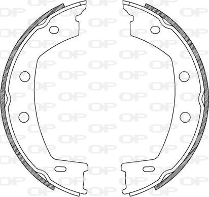 Open Parts BSA2226.00 - Комплект тормозных колодок, барабанные autosila-amz.com