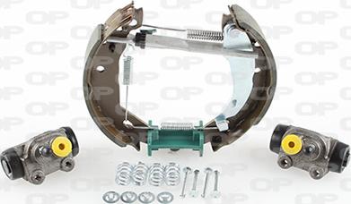 Open Parts BSK2041.02 - Комплект тормозных колодок, барабанные autosila-amz.com