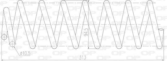 Open Parts CSR9016.00 - Пружина ходовой части autosila-amz.com