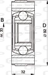 Open Parts CVJ5401.20 - Шарнирный комплект, ШРУС, приводной вал autosila-amz.com