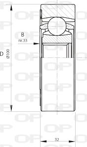 Open Parts CVJ5408.20 - Шарнирный комплект, ШРУС, приводной вал autosila-amz.com