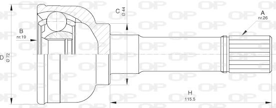 Open Parts CVJ5631.10 - Шарнирный комплект, ШРУС, приводной вал autosila-amz.com