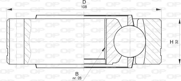 Open Parts CVJ5819.20 - Шарнирный комплект, ШРУС, приводной вал autosila-amz.com