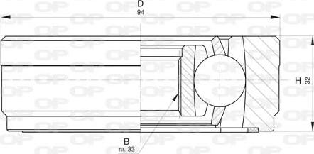 Open Parts CVJ5814.20 - Шарнирный комплект, ШРУС, приводной вал autosila-amz.com