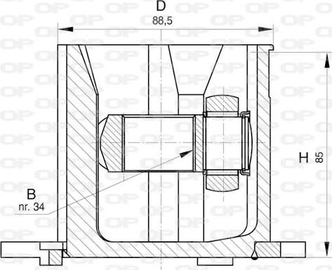 Open Parts CVJ5824.20 - Шарнирный комплект, ШРУС, приводной вал autosila-amz.com