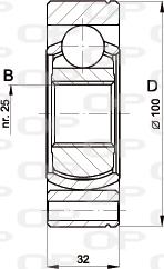 Open Parts CVJ5399.20 - Шарнирный комплект, ШРУС, приводной вал autosila-amz.com