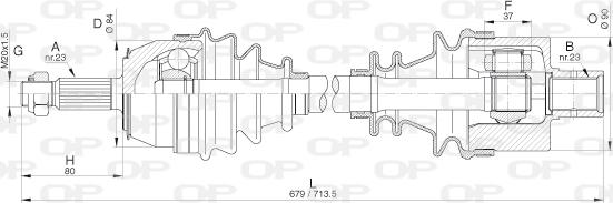 Open Parts DRS6269.00 - Приводной вал autosila-amz.com