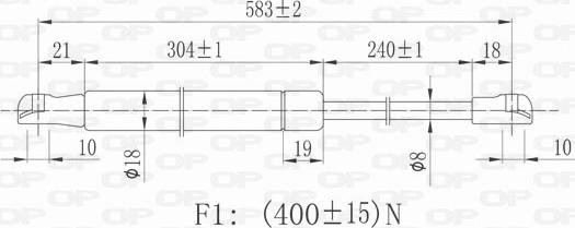 Open Parts GSR6394.00 - Газовая пружина, капот autosila-amz.com