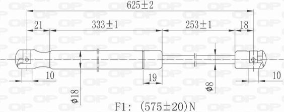 Open Parts GSR6389.00 - Газовая пружина, упор autosila-amz.com