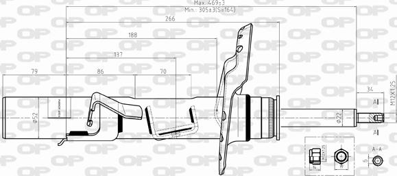 Open Parts SAB8491.31 - Амортизатор autosila-amz.com