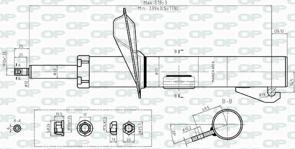 Open Parts SAB8402.31 - Амортизатор autosila-amz.com