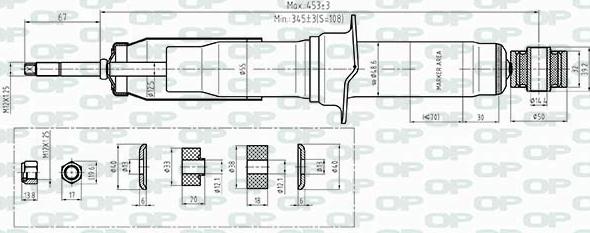 Open Parts SAB8407.31 - Амортизатор autosila-amz.com