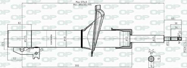 Open Parts SAB8412.31 - Амортизатор autosila-amz.com