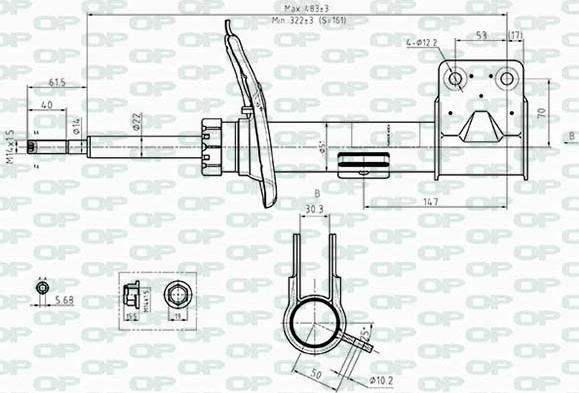 Open Parts SAB8482.31 - Амортизатор autosila-amz.com