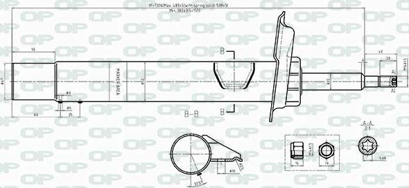 Open Parts SAB8438.31 - Амортизатор autosila-amz.com