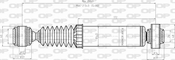 Open Parts SAB8420.12 - Амортизатор autosila-amz.com