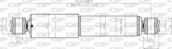 Open Parts SAB8428.32 - Амортизатор autosila-amz.com