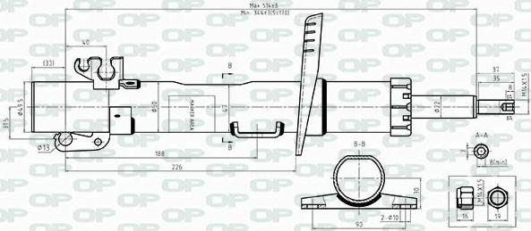 Open Parts SAB8540.31 - Амортизатор autosila-amz.com