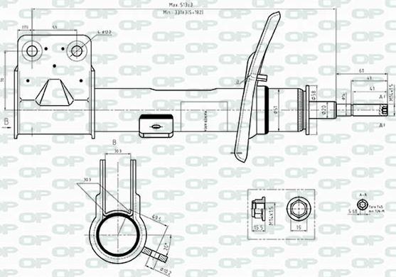 Open Parts SAB8543.31 - Амортизатор autosila-amz.com