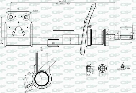 Open Parts SAB8542.31 - Амортизатор autosila-amz.com