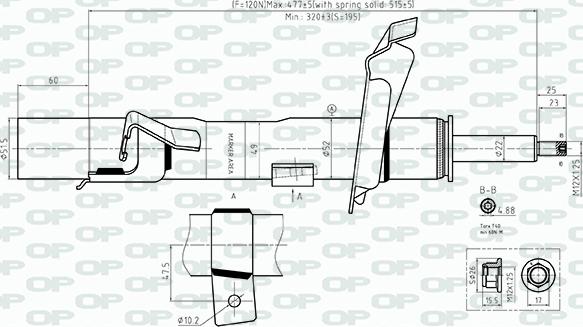 Open Parts SAB8560.31 - Амортизатор autosila-amz.com