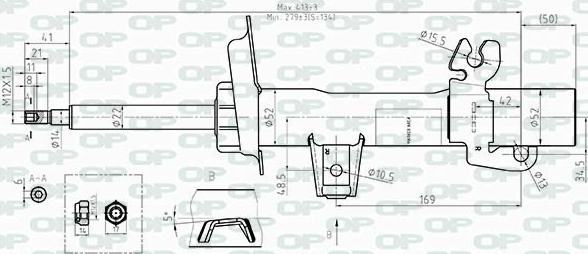 Open Parts SAB8509.31 - Амортизатор autosila-amz.com