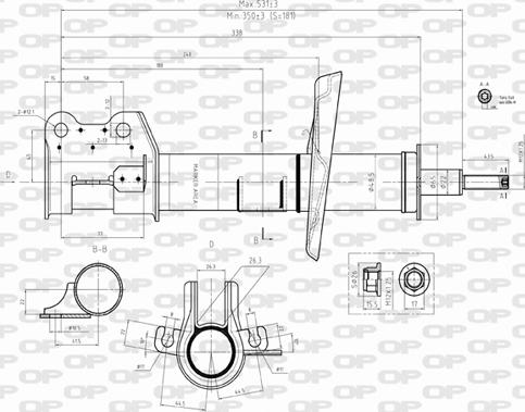 Open Parts SAB8501.31 - Амортизатор autosila-amz.com