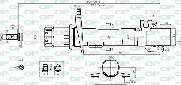 Open Parts SAB8519.31 - Амортизатор autosila-amz.com