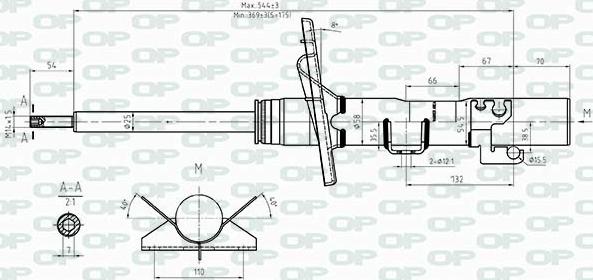 Open Parts SAB8516.31 - Амортизатор autosila-amz.com