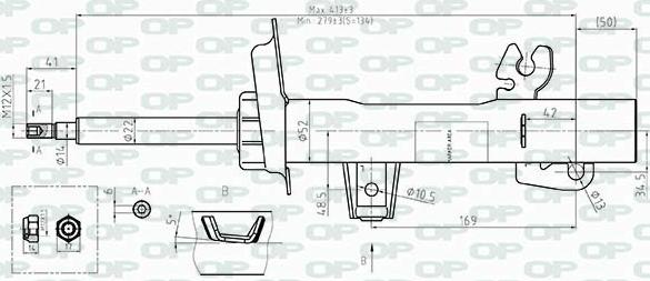 Open Parts SAB8510.31 - Амортизатор autosila-amz.com