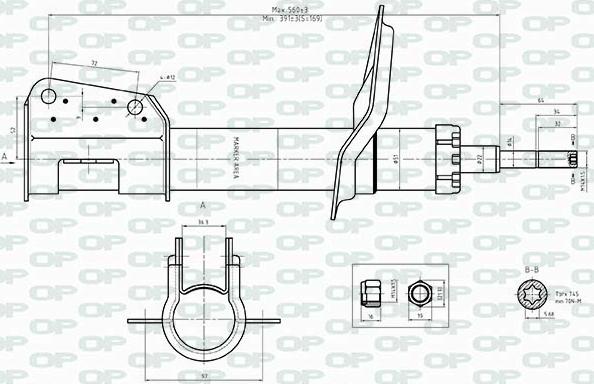 Open Parts SAB8513.31 - Амортизатор autosila-amz.com