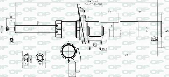 Open Parts SAB8534.31 - Амортизатор autosila-amz.com