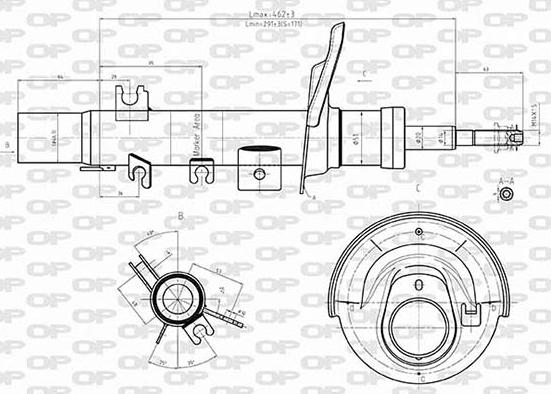 Open Parts SAB8600.31 - Амортизатор autosila-amz.com