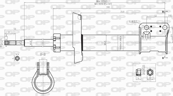 Open Parts SAB8099.11 - Амортизатор autosila-amz.com