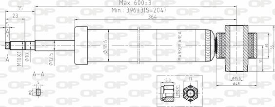 Open Parts SAB8094.32 - Амортизатор autosila-amz.com