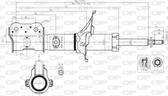Open Parts SAB8098.31 - Амортизатор autosila-amz.com