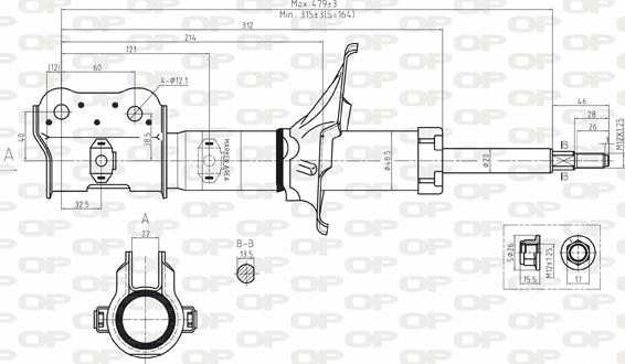 Open Parts SAB8097.31 - Амортизатор autosila-amz.com